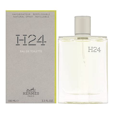 Hermes 3.3 oz H24 Eau De Toilette Refillable Spray for Men